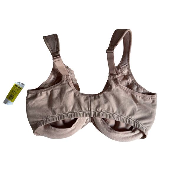 Glamorise 1241 Underwire Bra 36DD Front Close Lace Medium Brown NWT - Picture 5 of 9